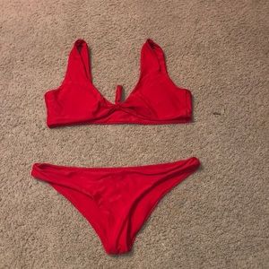 Shein Bright Red Bikini